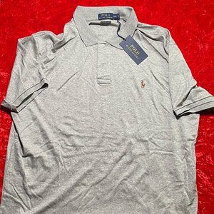 Polo by Ralph Lauren Pima Soft Touch Grey Polo Shirt XXL